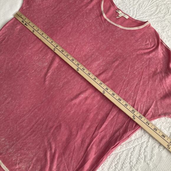 Maje Silk Cashmere Long Sleeve thin Crew Neck Pullover Sweater Pink One Size - Picture 6 of 10